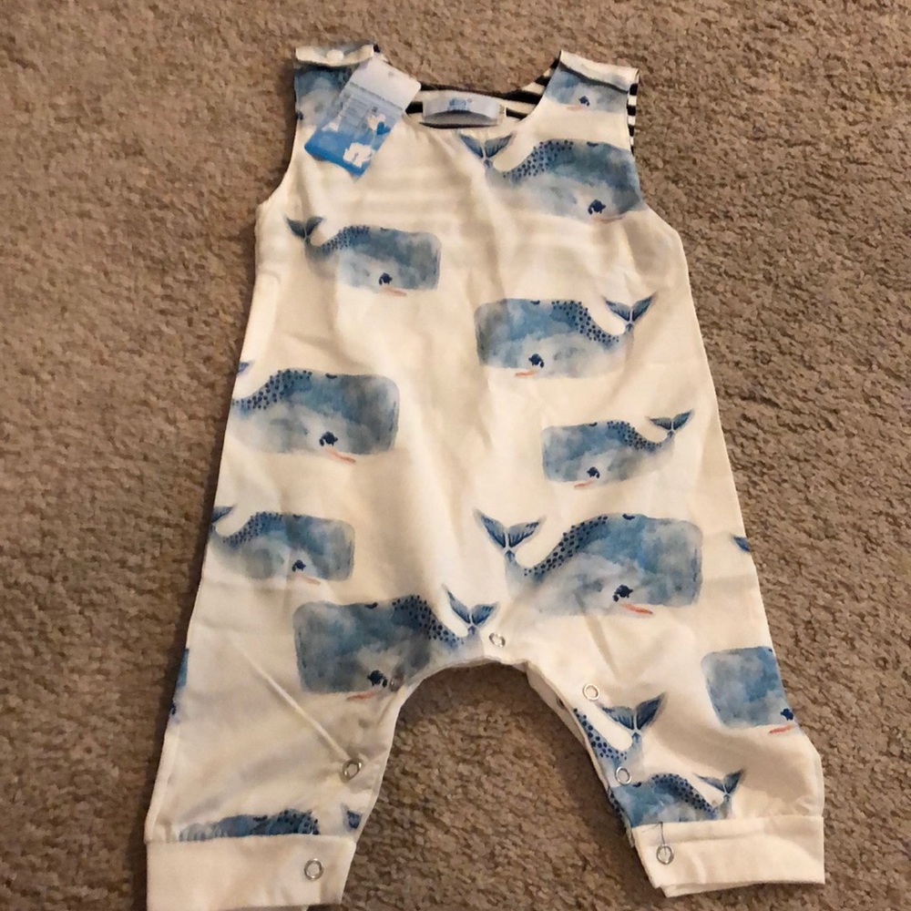 White whale 3/6 month jumper